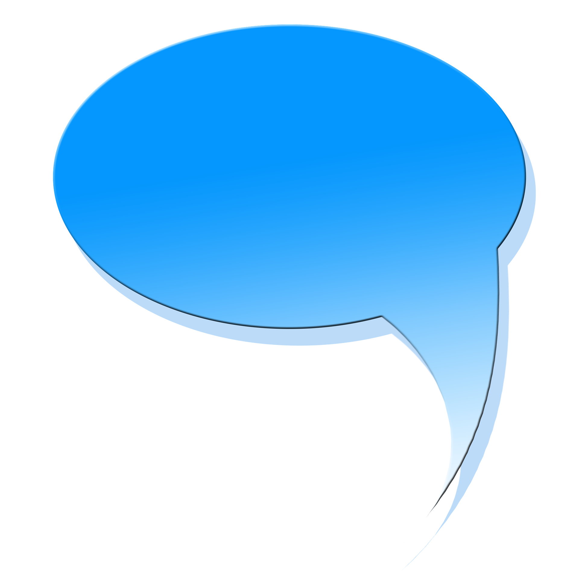 image of a speak bubble for the Contact page